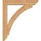 Ekena Millwork Thorton Slat Smooth Bracket w/ Offset Brace, Western Red Cedar, 5 1/2"W x 28"D x 32"H BKT0604X28X32THR06SWR - alternate 2